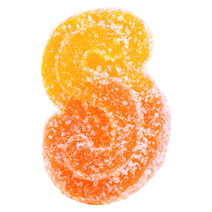 SOURZ by Spinach - Fully Blasted Peach Orange 1:1 THC CBD Gummy - Hybrid - 1 Pack