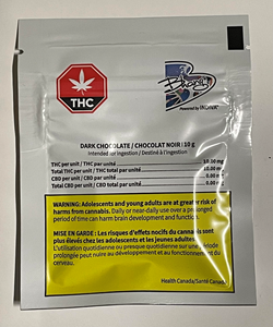 Bhang - THC Dark Chocolate Bar - 1x10g